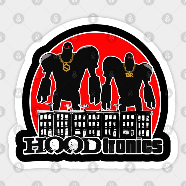 HOODTRONICS INVASION Sticker by AnalogJunkieStudio